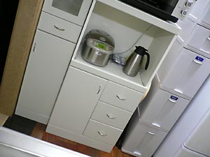 TOR-1260-3HD-W　キッチンカウンター　レンジ棚