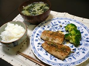 サワラの香草パン粉焼き。。風