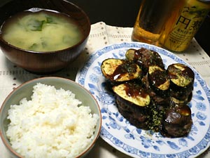 茄子のはさみ焼き